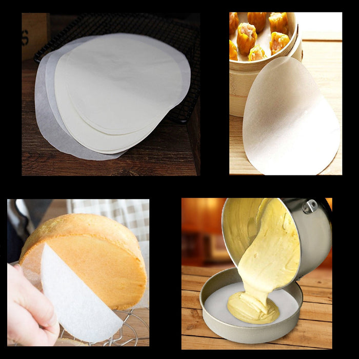 Baking Sheets- Round Quilon Coated Bleached Parchment Paper for Cake Pans